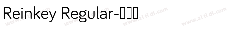 Reinkey Regular字体转换
